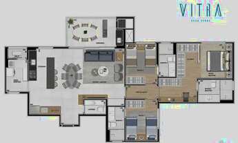Imagem 6: Apartamento para Venda em Curitiba, Água Verde, 3 dormitórios, 3 suítes, 4 banheiros, 2 va