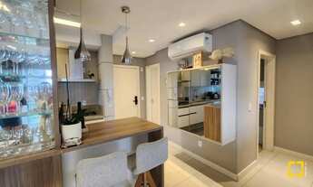 Imagem 2: Cobertura com vista para o mar 2 suítes, semi mobiliada Agronômica