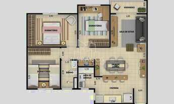 Imagem 3: RESIDENCIAL CONQUISTA AGAPEAMA, APARTAMENTOS DE 2 E 3 DORMITÓRIOS À VENDA, VILA SANTA MARI