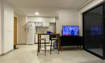 Imagem 2: Apt. novo e decorado 2 quartos 1 suíte todo mobiliado 17° andar super ventilado no Edf Mar