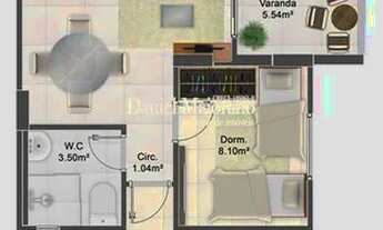 Imagem 3: Apto de 2 dorm c/ suíte, 63,44 m² de área útil, 50 METROS da PRAIA. Bairro: Maracanâ