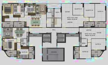 Imagem 3: Edifício Quinta da Trindade,apartamento à venda,3 quartos com 1 suíte,2 vagas de garagem