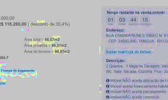 Imagem: Imóvel Leilão Caixa - Rua Ermínia Nunes