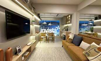 Imagem 7: Apartamento 2 suítes no Embaré, Santos 96 m² com varanda gourmet e vista mar