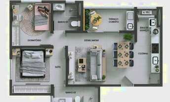 Imagem 2: Apartamento à venda em Sorocaba, com 50m² | Condomínio de alto padrão Edifício Union