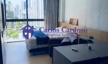 Imagem 3: Flat mobiliado em Boa Viagem | Edf Rooftop | Andar Alto