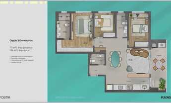 Imagem 5: Poema apartamento na planta, 111 mt vendo direitos