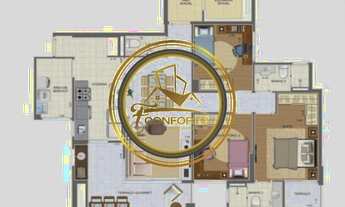 Imagem 2: Apartamento com 3 dormitórios e 3 Suítes no Jardim Anália Franco