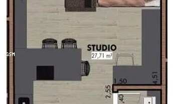 Imagem 3: Studio para Venda em Florianópolis, Canasvieiras, 1 dormitório, 1 suíte, 1 banheiro, 1 vag