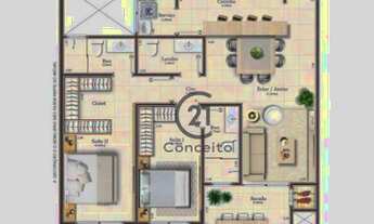 Imagem: Apartamento com 2 suítes em construção