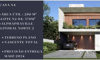 Imagem 3: Casa para venda tem 280 com 4 quartos em Alphaville Litoral Norte 2