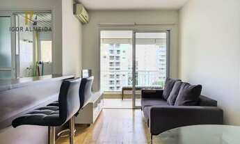 Imagem 1: Apartamento com 1 dormitório para alugar, 55 m² por R$ 7.070,00/mês - Cerqueira César - Sã