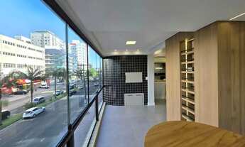 Imagem 3: Amplo apartamento com vista para praça luis bassani e mar, com sacada de frente com churra