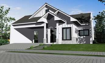 Imagem: Casa plana com 03 dormitórios (01 suíte)