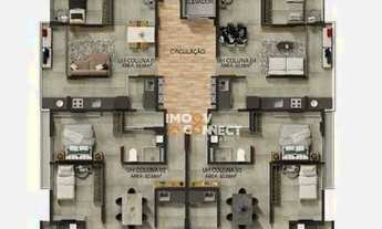 Imagem 2: Apartamento com 2 dormitórios à venda, 61 m² por R$ 411.250 - Camboinha - Cabedelo/PB