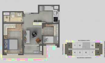 Imagem 3: Apartamento com 1 quarto, à venda em São Paulo, Campo Belo