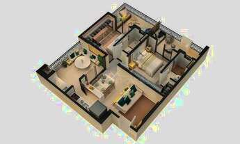 Imagem 4: Apartamento com 2 dormitórios, 75 m² - venda por R$ 1.000.000,00 ou aluguel por R$ 5.900,0