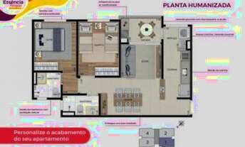 Imagem 5: Últimas Unidades Essência - Parque Industrial - 65m² - 02 Dorms com Suite + Varanda Goumer