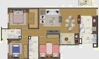 Imagem 2: APTO COM 80MT, 3 DORMITÓRIOS(1 SUÍTE), COM 2 VAGAS - JD. BELA VISTA - SANTO ANDRÉ