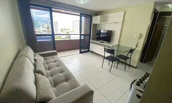 Imagem: Apto 1 quarto mobiliado no Cabo Branco