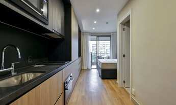 Imagem 5: Apartamento (SEMI MOBILIADO) locação com 28m2 com 1 dormitório (suíte) em Moema - São Paul