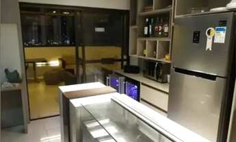 Imagem 2: Apartamento com 2 quartos wc social, sala, cozinha americana, área de serviços e uma vaga