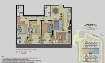 Imagem 7: Apartamento no Duo Rezidenziale Barra Bonita, com 3 quartos, 98,54m² no Recreio