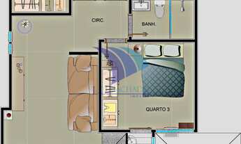 Imagem 3: COD 1586 - COBERTURA DUPLEX REFORMADA – PRÓXIMA À PRAIA DO FORTE!