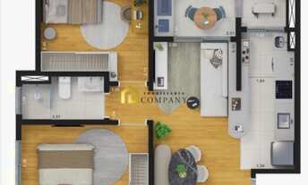 Imagem 6: Ed. Hub Campolim - Apartamento Ed. Hub Campolim localizado no Parque Campolim - Sorocaba/S