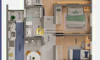 Imagem 4: Ed. JK Due - Apartamento no Condomínio JK DUE no bairro Além da Ponte em Sorocaba/SP