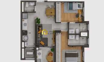 Imagem 3: Ed. Trion - Apartamento de 2 quartos no Ed. Trion no bairro Jd Paulistano em Sorocaba/SP