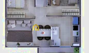 Imagem 2: Ed. Único Votorantim - Apartamento 2 quartos com quintal em Votorantim região de Sorocaba