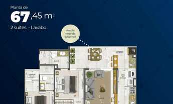 Imagem 7: Apartamento a venda Coli Construtora, Âmbar Residencial na Praia das Toninhas, Ubatuba-SP