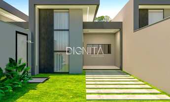 Imagem: Casa plana com Arquitetura moderna 3 dormitórios