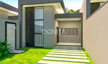 Imagem 2: Casa plana com Arquitetura moderna 3 dormitórios 2 banheiros - Aquiraz-CE