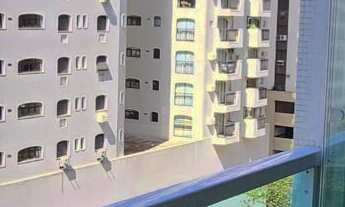 Imagem 2: Apartamento com sacada conjugada vista parcial do mar, 2 dormitórios sendo 1 suíte + 1 dor