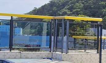 Imagem 7: Cobertura alto padrão com sacada gourmet e vista parcial do mar, com lazer no condomínio e