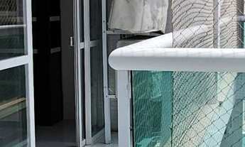 Imagem 3: Apartamento alto padrão com acesso a sacada vista lateral do mar, 3 dormitórios climatizad