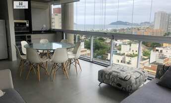Imagem 5: Apartamento 2 dormitórios sendo 2 suítes com sacada sala-suíte gourmet vista mar, ar condi
