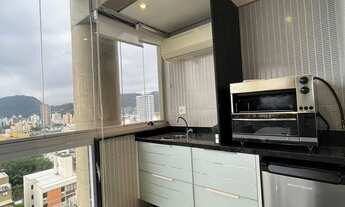 Imagem 5: Apartamento alto padrão com sacada gourmet e vista parcial do mar, lazer completo em lado