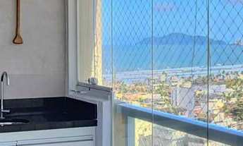 Imagem 6: Apartamento alto padrão com acesso a sacada gourmet com vista lateral do mar, 2 dormitório