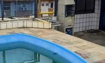 Imagem 4: Cobertura alto padrão com sacada gourmet e vista parcial do mar, com lazer no condomínio e