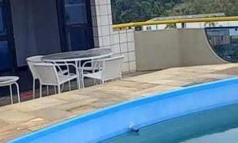 Imagem 6: Cobertura alto padrão com sacada gourmet e vista parcial do mar, com lazer no condomínio e