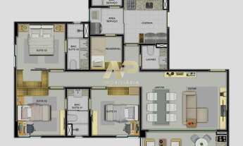 Imagem 7: Verano 97 m2 com 3 suites - Reserva do Paiva