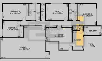 Imagem 4: Seu novo lar a 9 min do Metrô Marechal Deodoro com 4 Dorms, sendo 2 Suítes e 2 Vagas