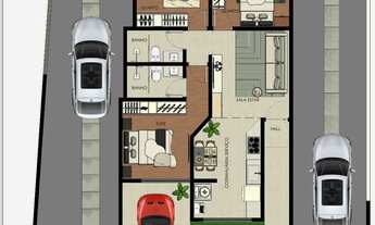 Imagem 3: Casa com 3 quartos e 1 suite , em Marques Industrial, São Joaquim de Bicas/MG