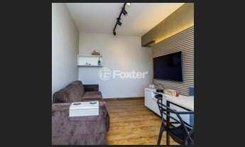 Imagem 3: Apartamento 1 quarto com living para dois ambientes sacada com churrasqueira