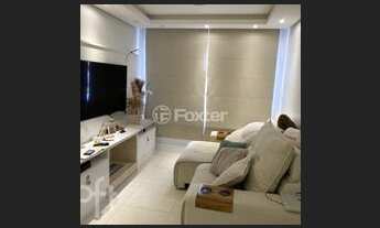 Imagem 2: Apartamento 3 quartos sendo uma suite com lareira e split cozinha americana e churrasquei