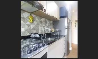 Imagem 4: Apartamento 1 quarto com cozinha americana vista ampla e área de serviço separada