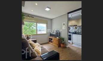 Imagem 1: Apartamento 1 quarto com cozinha americana vista ampla e área de serviço separada